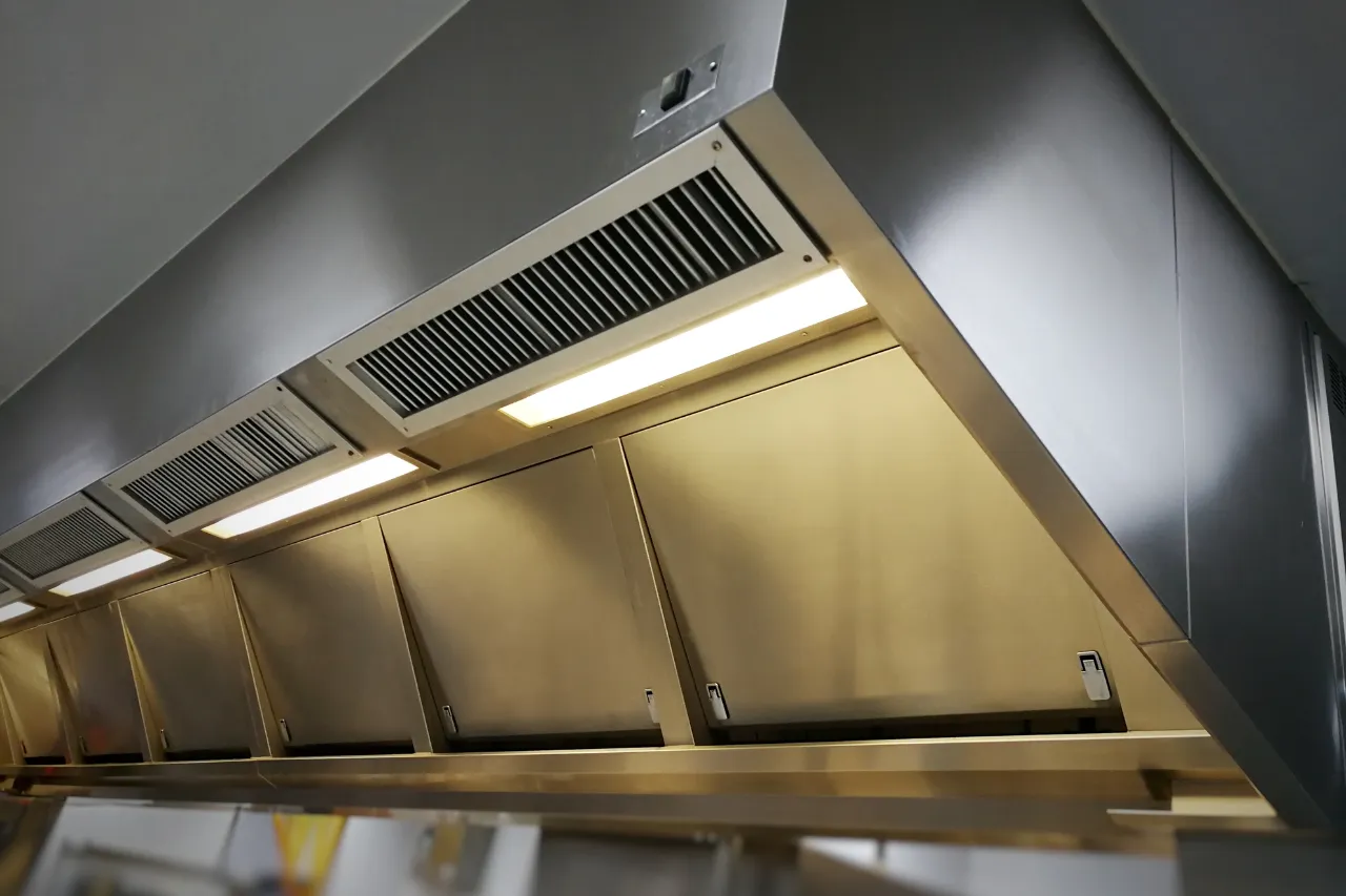 Cappa aspirante industriale in acciaio inox