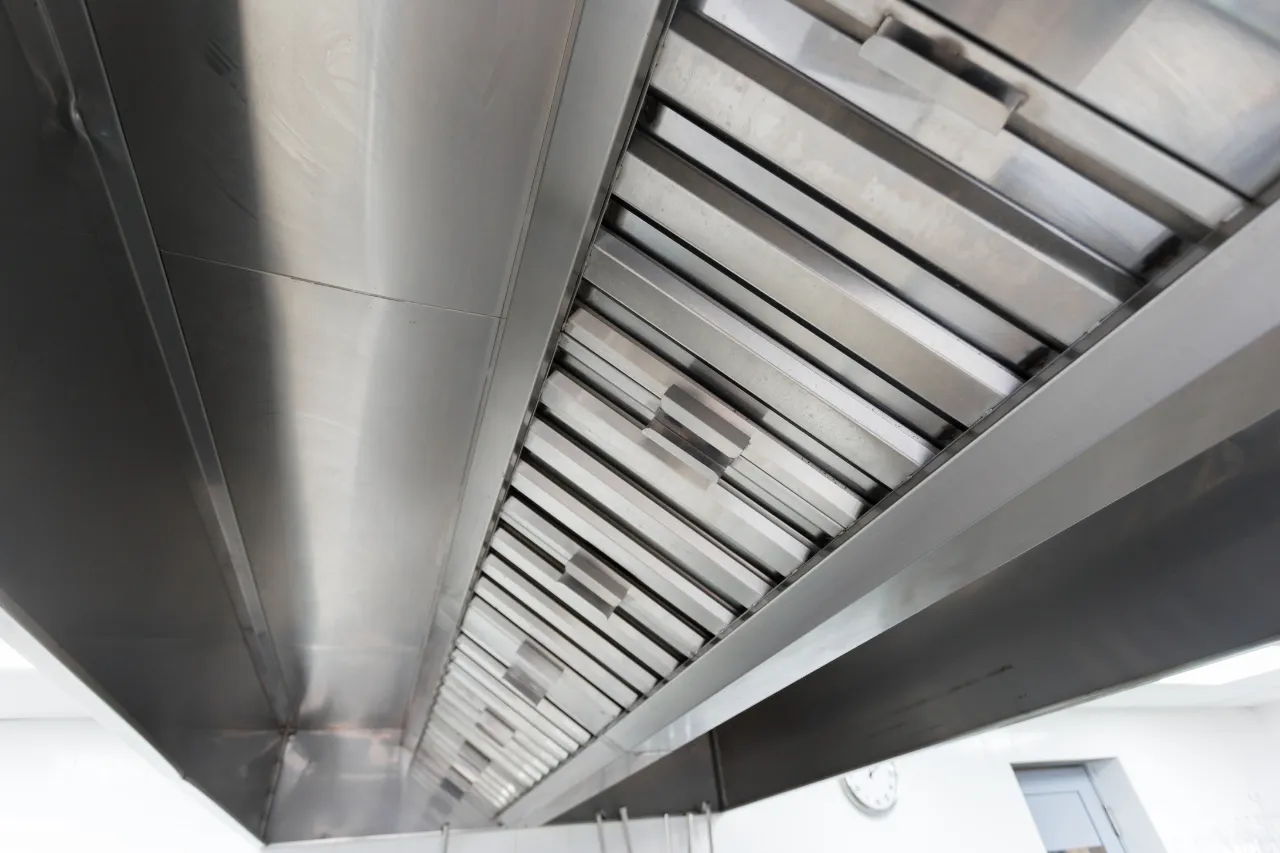 Cappa aspirante industriale in acciaio inox