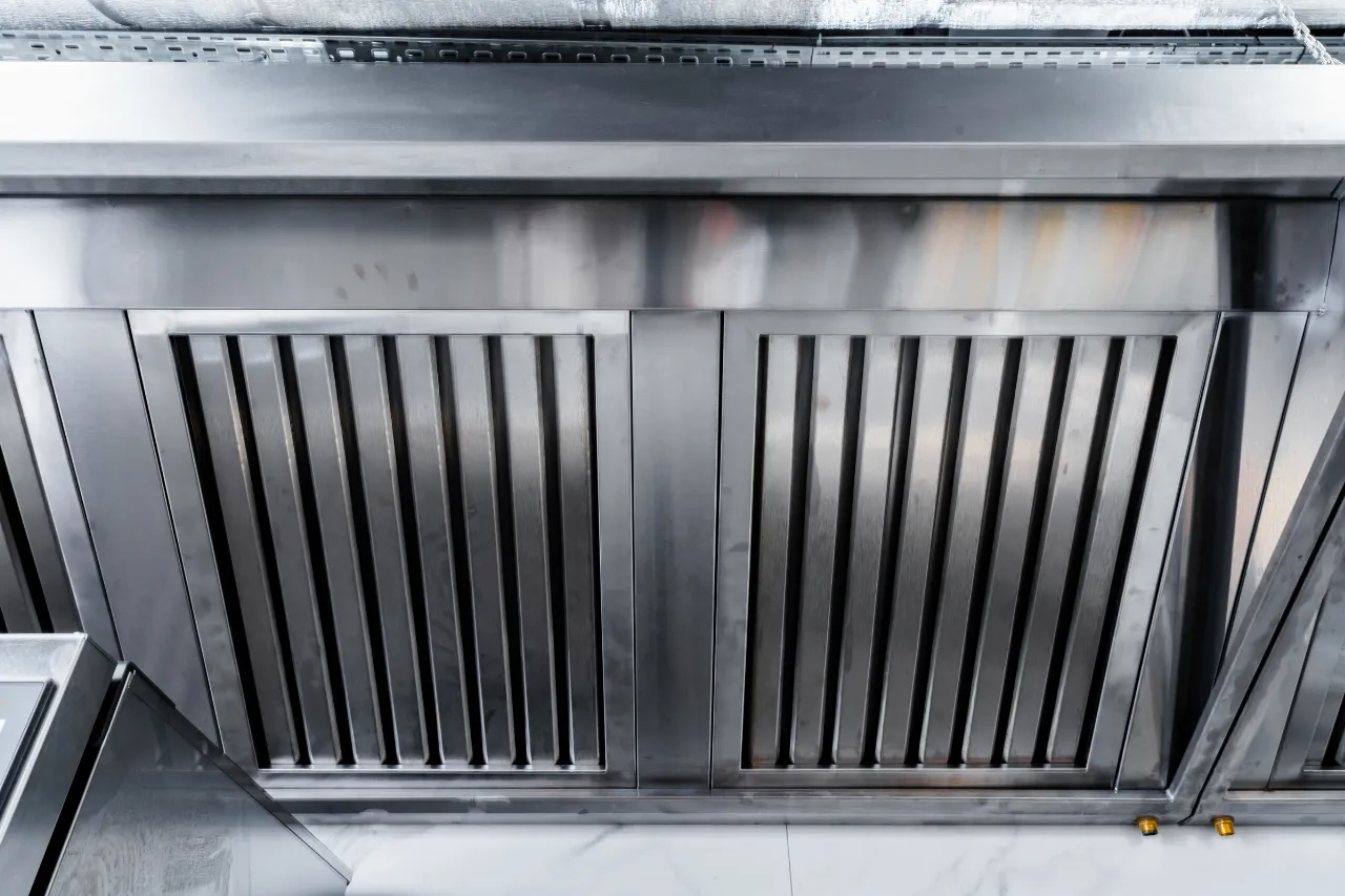Cappa aspirante industriale in acciaio inox