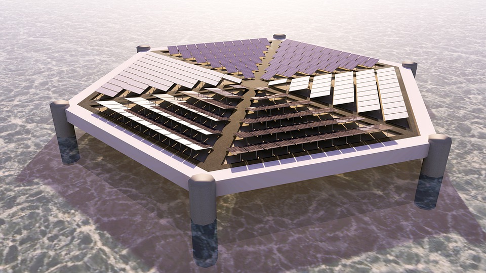 impianto fotovoltaico solare nel mare