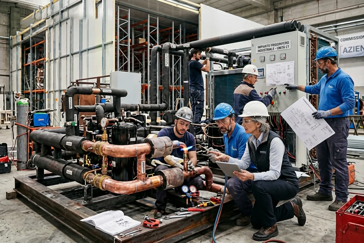 manutenzione impianti frigoriferi industriali