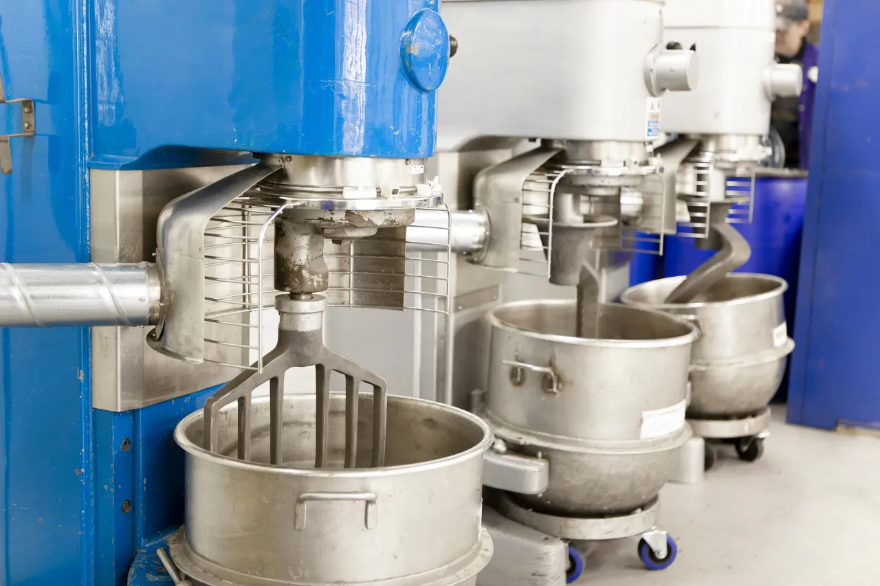 Impastatrici industriali con ciotole in acciaio inox