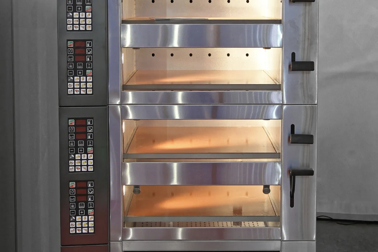 Forno professionale a tre camere in acciaio inox