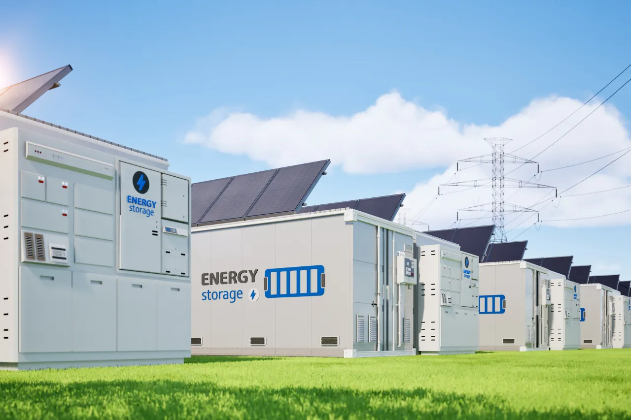 Sistemi di accumulo energetico accanto a pannelli solari