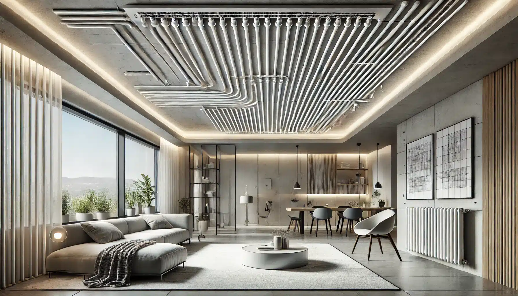 riscaldamento a soffitto