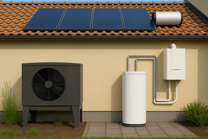 foto conto termico fotovoltaico e caldaia