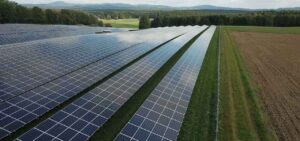 foto di un impianto agrivoltaico